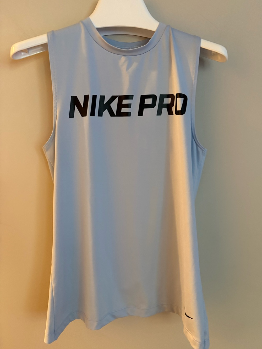 Women’s Nike Light Blue Twist Muscle Tank, Size S